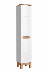 Koupelnová skříňka BALI bílá 804, vysoká s košem