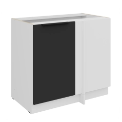 Kuchyňská skříňka ARIA 105 ND 1F BB korpus bílá, dvířka černá