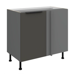 Kuchyňská skříňka ARIA antracit 105 ND 1F BB / dvířka šedá