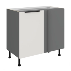 Kuchyňská skříňka ARIA antracit 105 ND 1F BB / dvířka bílá