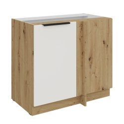Kuchyňská skříňka ARIA 105 ND 1F BB korpus dub artisan, dvířka bílá