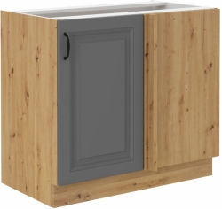 Kuchyňská skříňka Stilo 105 ND 1F BB, korpus dub artisan / dvířka šedá DUST