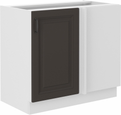 Kuchyňská skříňka Stilo 105 ND 1F BB, korpus bílá / dvířka šedá