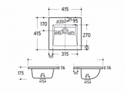 Umyvadlo CFP 9048B