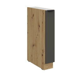 Kuchyňská skříňka ARIA 15 D CARGO BB korpus dub artisan, dvířka šedá