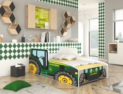 Dětská postel TRAKTOR zelený