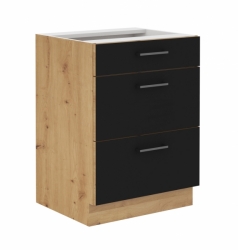 Kuchyňská skříňka Modena 60 D 3S BB PREMIUM BOX