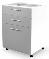 Kuchyňská linka VENTO světle šedá + šuplíky 60 cm