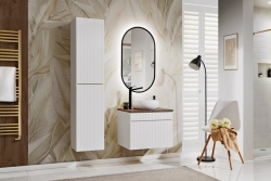 Zrcadlo APOLLO s LED černá