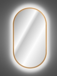 Zrcadlo APOLLO s LED zlatá