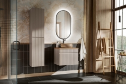 Zrcadlo APOLLO s LED černá