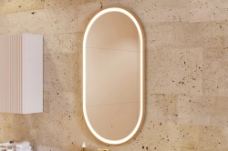 Zrcadlo APOLLO s LED zlatá