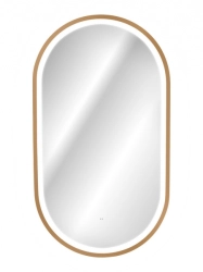 Zrcadlo APOLLO s LED zlatá