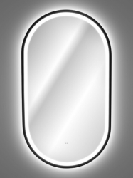 Zrcadlo APOLLO 2 s LED černá