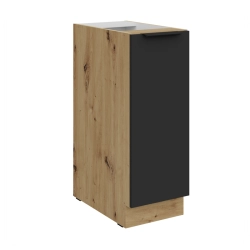 Kuchyňská skříňka ARIA 30 D CARGO BB korpus dub artisan, dvířka černá
