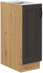 Kuchyňská skříňka Stilo 30 D CARGO BB, korpus dub artisan / dvířka šedá