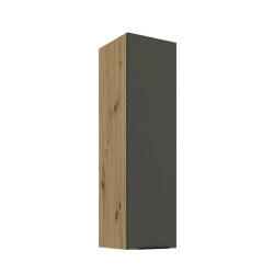 Kuchyňská skříňka ARIA 30 G-108 1F korpus dub artisan, dvířka šedá