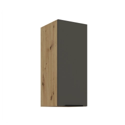 Kuchyňská skříňka ARIA 30 G-72 1F korpus dub artisan, dvířka šedá