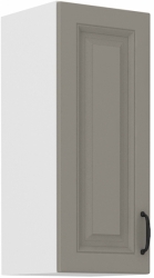 Kuchyňská skříňka Stilo 30 G-72 1F, korpus bílá / dvířka světle šedá CLAY