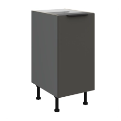 Kuchyňská skříňka ARIA antracit 40 D 1F BB / dvířka šedá