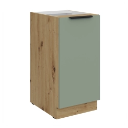 Kuchyňská skříňka ARIA 40 D 1F BB korpus dub artisan, dvířka Aquamarine-SA