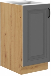 Kuchyňská skříňka Stilo 40 D 1F BB, korpus dub artisan / dvířka šedá DUST