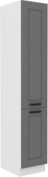 Kuchyňská skříňka LUNA bílá/šedá Dust 40 DK-210 2F