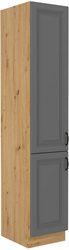 Kuchyňská skříňka Stilo 40 DK-210 2F, korpus dub artisan / dvířka šedá DUST