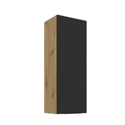 Kuchyňská skříňka ARIA 40 G-108 1F 
korpus dub artisan, dvířka černá