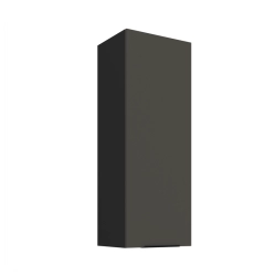 Kuchyňská skříňka ARIA 40 G-108 1F 
korpus černá, dvířka šedá