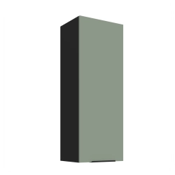 Kuchyňská skříňka ARIA 40 G-108 1F korpus černá, dvířka Aquamarine-SA