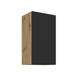 Kuchyňská skříňka ARIA 40 G-72 1F korpus dub artisan, dvířka černá