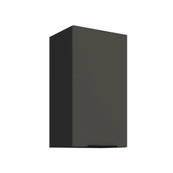 Kuchyňská skříňka ARIA 40 G-72 1F korpus černá, dvířka šedá