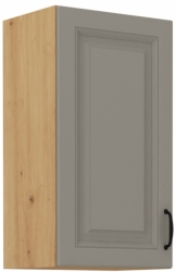 Kuchyňská skříňka Stilo 40 G-72 1F, korpus dub artisan / dvířka světle šedá CLAY