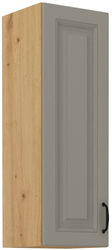 Kuchyňská skříňka Stilo 40 G-90 1F, korpus dub artisan / dvířka světle šedá CLAY