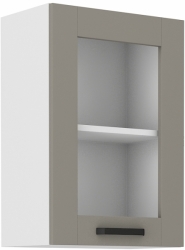 Kuchyňská skříňka LUNA bílá/světle šedá Clay 40 GS-72 1F