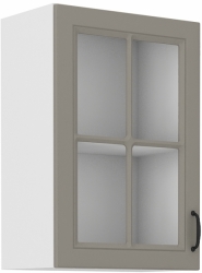 Kuchyňská skříňka Stilo 40 GS-72 1F, korpus bílá / dvířka světle šedá CLAY