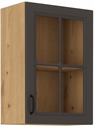 Kuchyňská skříňka Stilo 40 GS-72 1F, korpus dub artisan / dvířka šedá