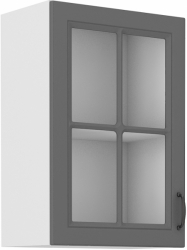 Kuchyňská skříňka Stilo 40 GS-72 1F, korpus bílá / dvířka šedá DUST