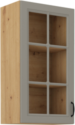 Kuchyňská skříňka Stilo 40 GS-90 1F, korpus dub artisan / dvířka světle šedá CLAY