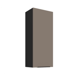 Kuchyňská skříňka ARIA 45 G-108 1F 
korpus černá, dvířka Sandgrau-TA