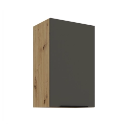 Kuchyňská skříňka ARIA 45 G-72 1F korpus dub artisan, dvířka šedá