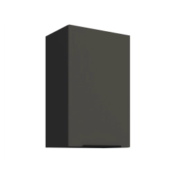 Kuchyňská skříňka ARIA 45 G-72 1F korpus černá, dvířka šedá