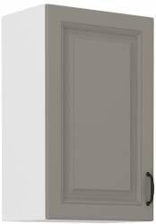 Kuchyňská skříňka Stilo 45 G-72 1F, korpus bílá / dvířka světle šedá CLAY