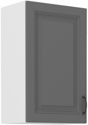 Kuchyňská skříňka Stilo 45 G-72 1F, korpus bílá / dvířka šedá DUST