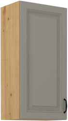 Kuchyňská skříňka Stilo 45 G-90 1F, korpus dub artisan / dvířka světle šedá CLAY