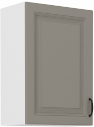 Kuchyňská skříňka Stilo 50 G-72 1F, korpus bílá / dvířka světle šedá CLAY