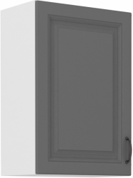 Kuchyňská skříňka Stilo 50 G-72 1F, korpus bílá / dvířka šedá DUST