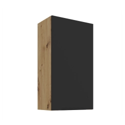 Kuchyňská skříňka ARIA 50 G-90 1F 
korpus dub artisan, dvířka černá