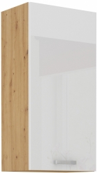 45 G-90 1F ARTISAN bílá LESK (výška 90 cm)